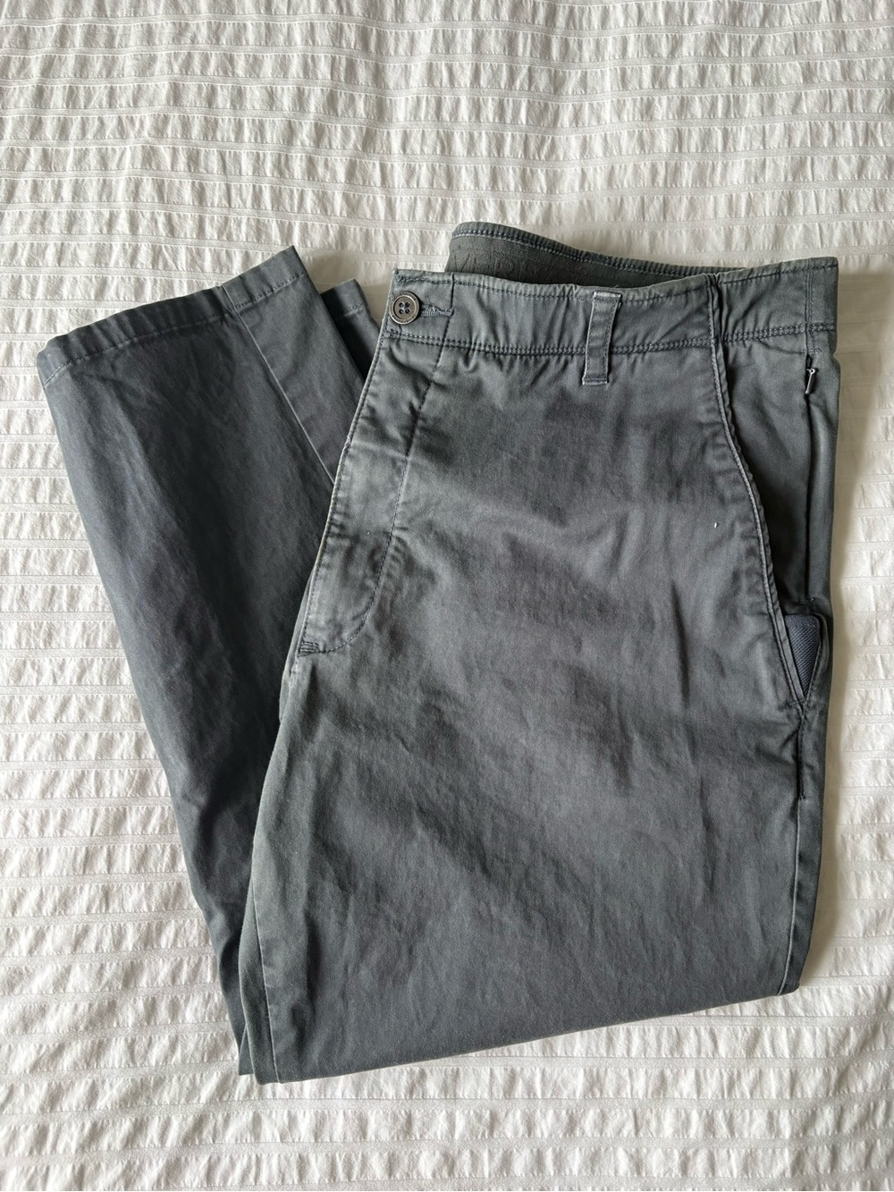 Denver Hayes Men's Straight Chinos - Gray